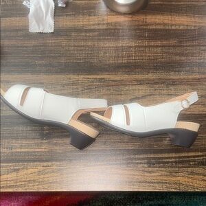 Elegant White Slingback Heels